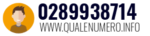 Numero di telefono 0289938714 0289938714