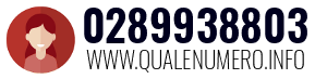 Numero di telefono 0289938803 0289938803