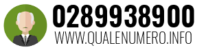 Numero di telefono 0289938900 0289938900