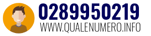 Numero di telefono 0289950219 0289950219