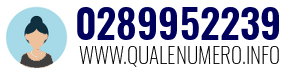 Numero di telefono 0289952239 0289952239