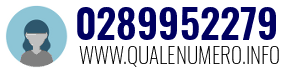 Numero di telefono 0289952279 0289952279