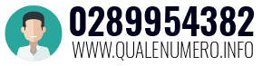 Numero di telefono 0289954382 0289954382