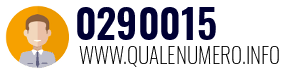 Numero di telefono 0290015 0290015