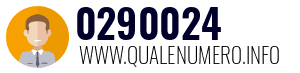 Numero di telefono 0290024 0290024