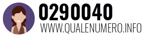 Numero di telefono 0290040 0290040