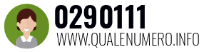 Numero di telefono 0290111 0290111