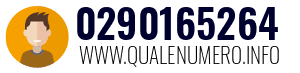 Numero di telefono 0290165264 0290165264