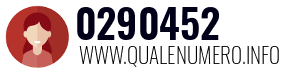Numero di telefono 0290452 0290452