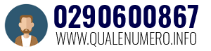 Numero di telefono 0290600867 0290600867
