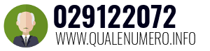 Numero di telefono 029122072 029122072