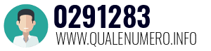 Numero di telefono 0291283 0291283