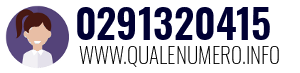 Numero di telefono 0291320415 0291320415