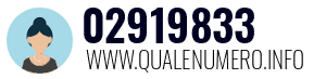 Numero di telefono 02919833 02919833