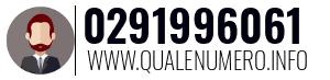 Numero di telefono 0291996061 0291996061