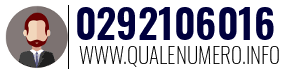 Numero di telefono 0292106016 0292106016