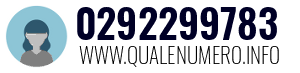 Numero di telefono 0292299783 0292299783