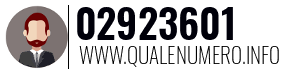 Numero di telefono 02923601 02923601