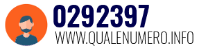 Numero di telefono 0292397 0292397