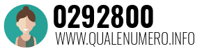 Numero di telefono 0292800 0292800