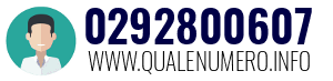 Numero di telefono 0292800607 0292800607