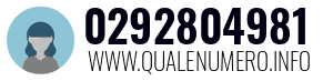 Numero di telefono 0292804981 0292804981