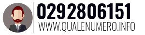 Numero di telefono 0292806151 0292806151