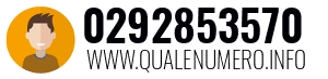 Numero di telefono 0292853570 0292853570