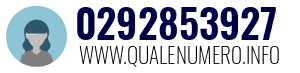 Numero di telefono 0292853927 0292853927