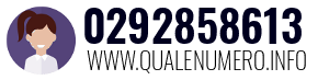 Numero di telefono 0292858613 0292858613