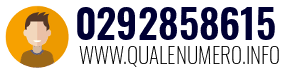 Numero di telefono 0292858615 0292858615