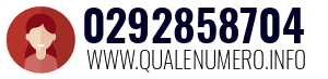 Numero di telefono 0292858704 0292858704