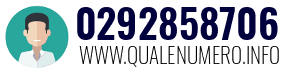 Numero di telefono 0292858706 0292858706