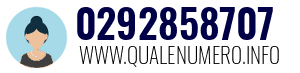 Numero di telefono 0292858707 0292858707