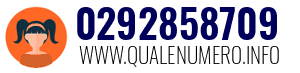 Numero di telefono 0292858709 0292858709