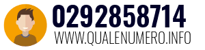 Numero di telefono 0292858714 0292858714