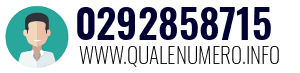 Numero di telefono 0292858715 0292858715