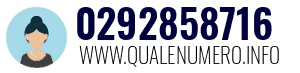 Numero di telefono 0292858716 0292858716