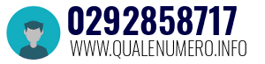 Numero di telefono 0292858717 0292858717