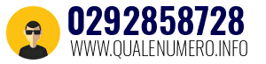 Numero di telefono 0292858728 0292858728