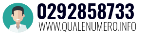 Numero di telefono 0292858733 0292858733
