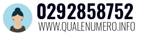 Numero di telefono 0292858752 0292858752