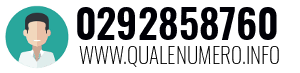 Numero di telefono 0292858760 0292858760