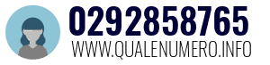 Numero di telefono 0292858765 0292858765