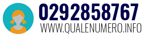 Numero di telefono 0292858767 0292858767