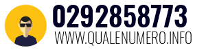 Numero di telefono 0292858773 0292858773