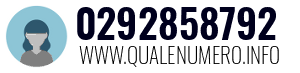 Numero di telefono 0292858792 0292858792