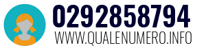Numero di telefono 0292858794 0292858794