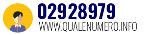Numero di telefono 02928979 02928979