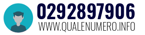 Numero di telefono 0292897906 0292897906
